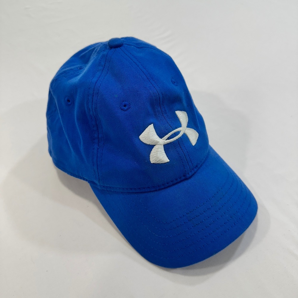Under Armour Blitzing Curved Brim Cap Mens LG/XL Blue Embroidered Logo |‎ Sporty